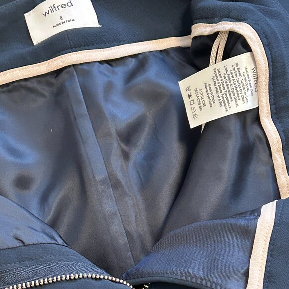 New. Beautiful Aritzia Wilfred Jallade Pencil Midi Skirt: Size 0 - Picture 7 of 11
